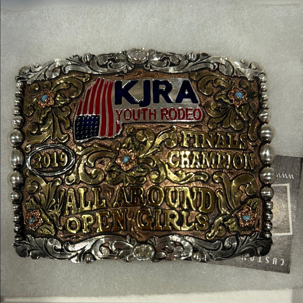2019 Finals Champion Belt Buckle - Gold & Silver